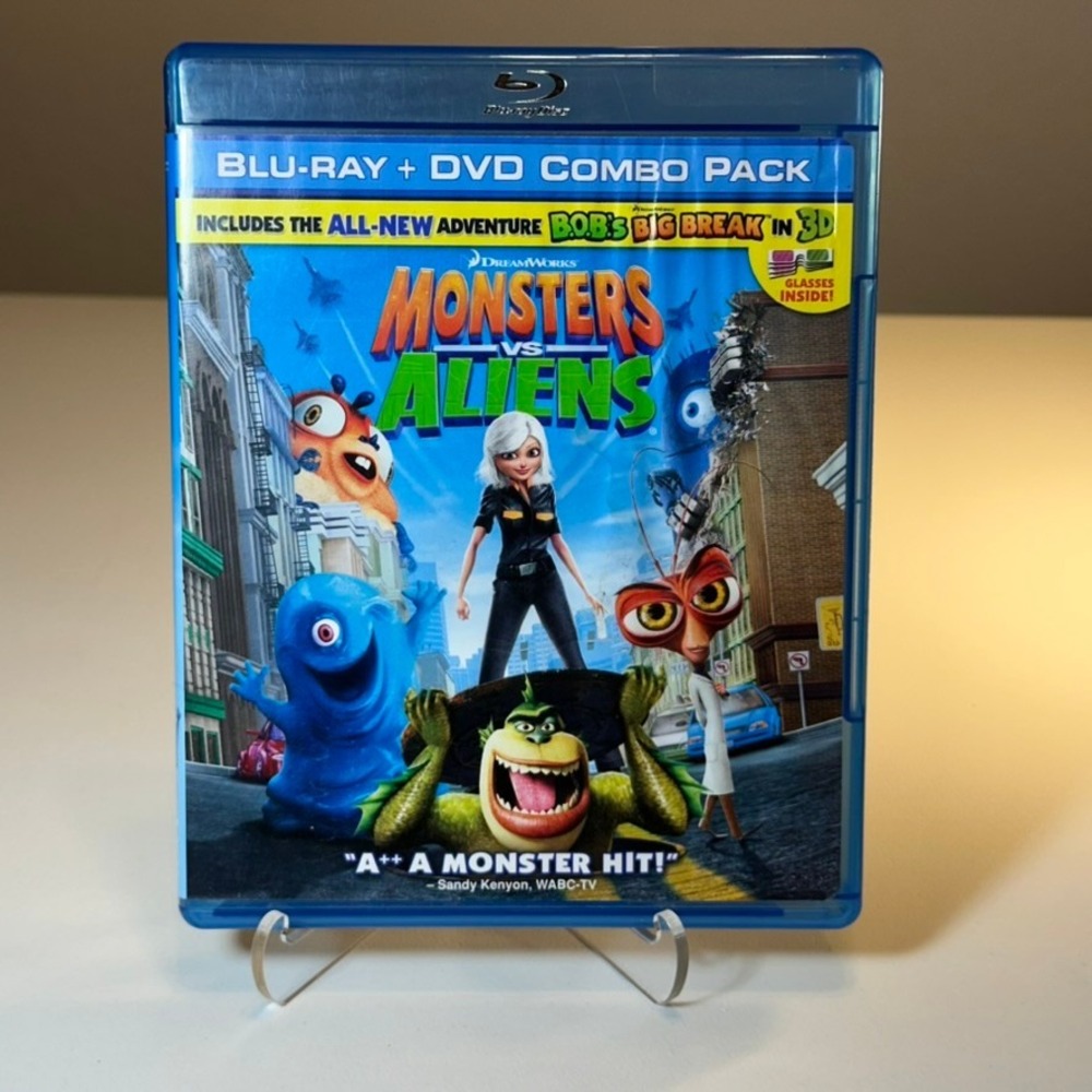 Monsters vs Aliens Blu-ray DVD Combo Pack‎ 3D DreamWorks Animation Film